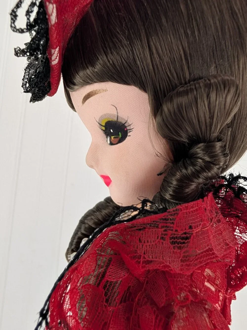 Vintage Bradley Big Eye Fabric Doll 21